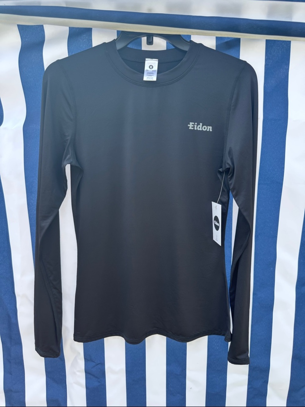 Eidon Black Long Sleeve Performance Shirt Rashguard UPF 50